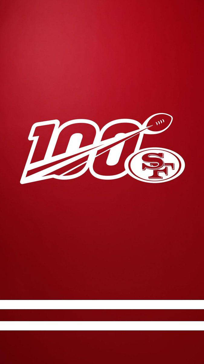 Show your spirit with the San Francisco 49ers logo Wallpaper