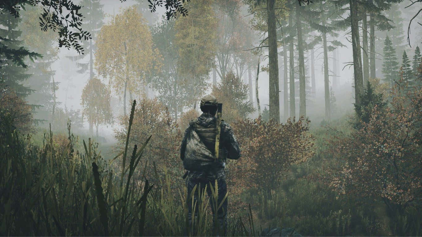 1366x768 Dayz Epoch Mod Background Foggy Forest
