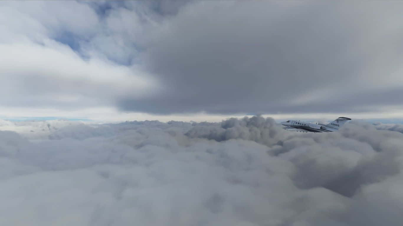 Caption: Thrilling Microsoft Flight Simulator Adventure