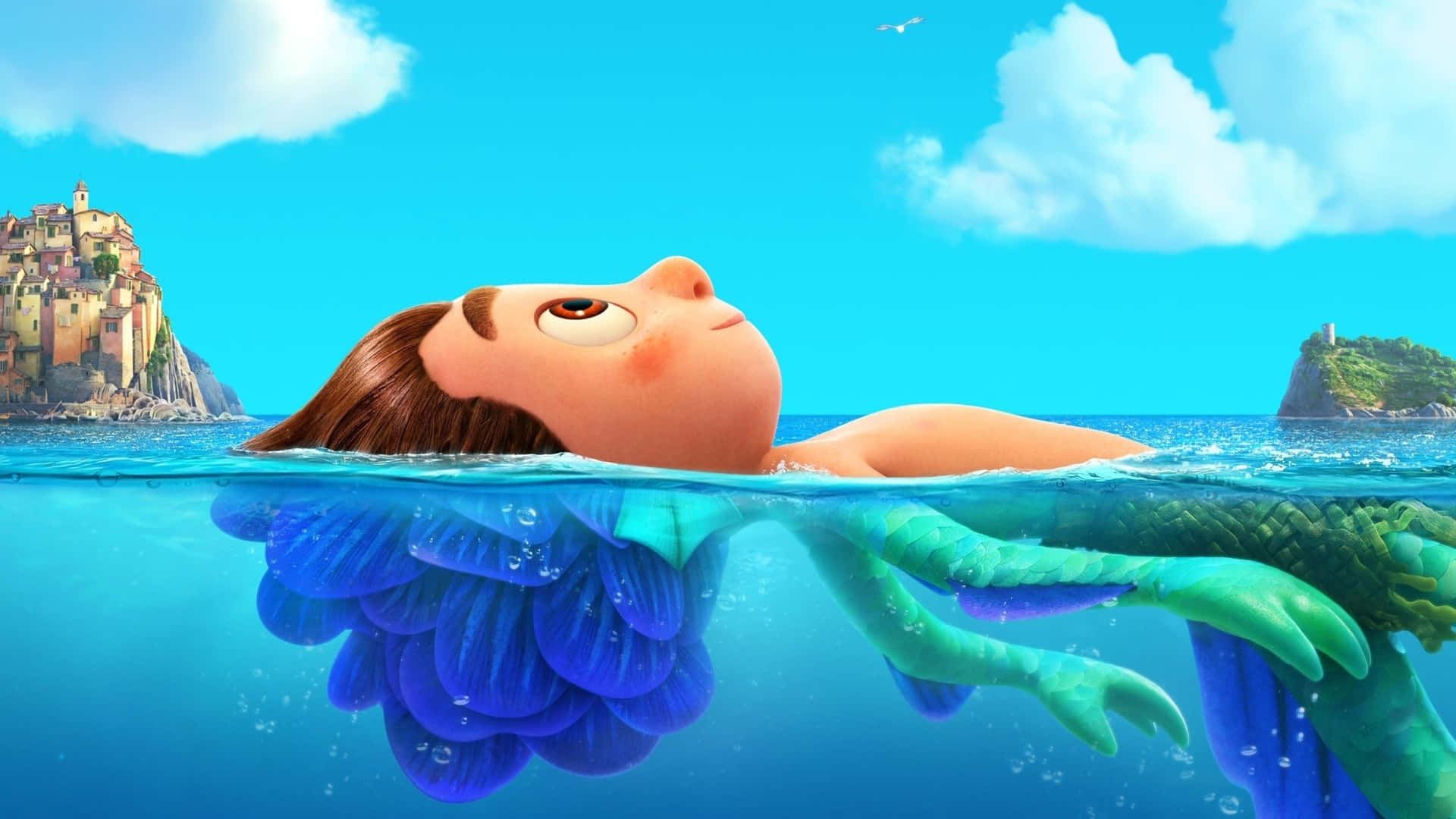 Luca Floating 1440p Disney Background