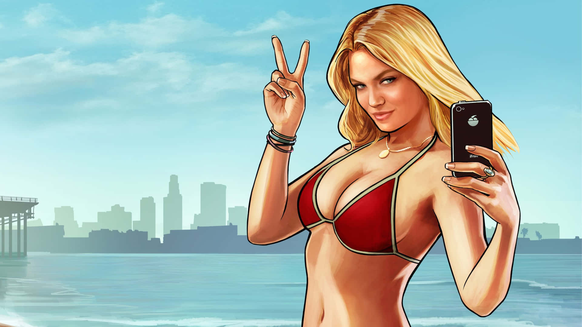 1440p Grand Theft Auto V Background Peace Sign