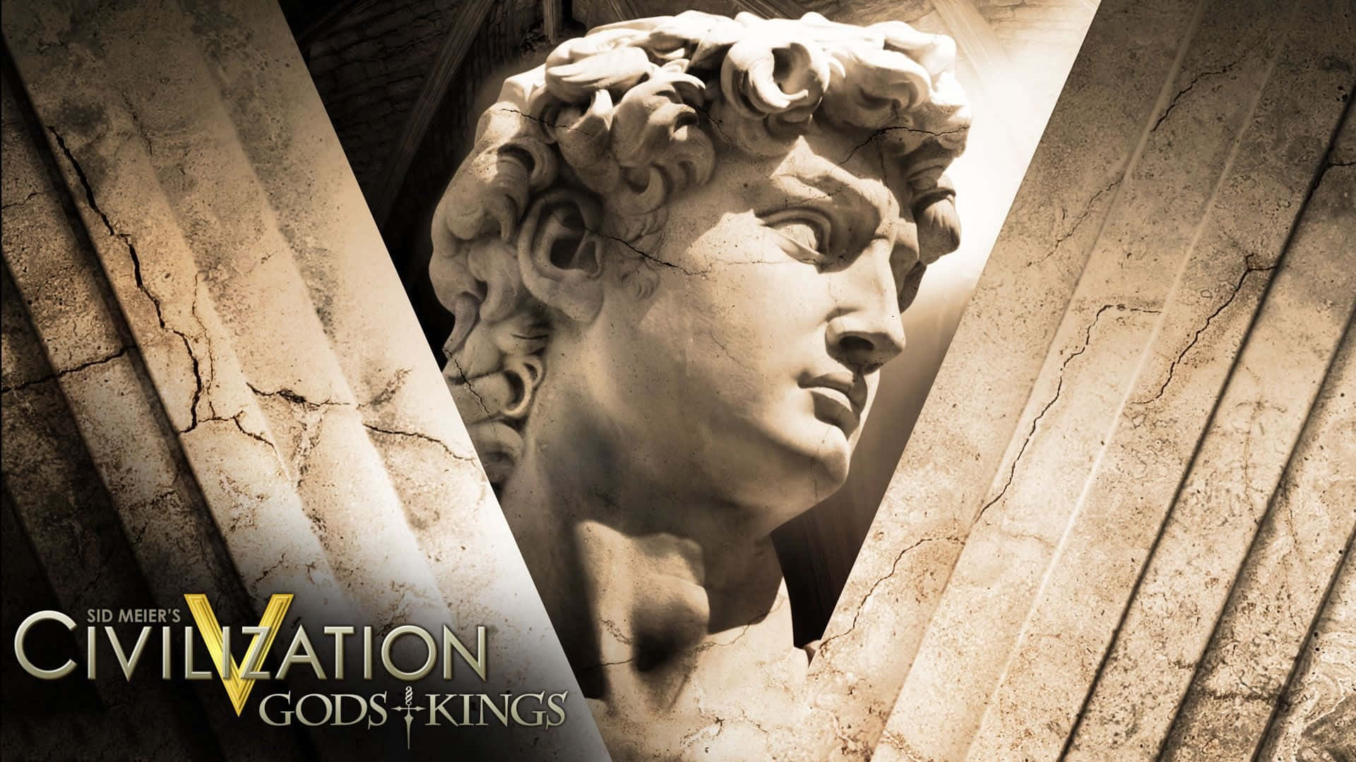 1920x1080 Civilization V Background King David Statue