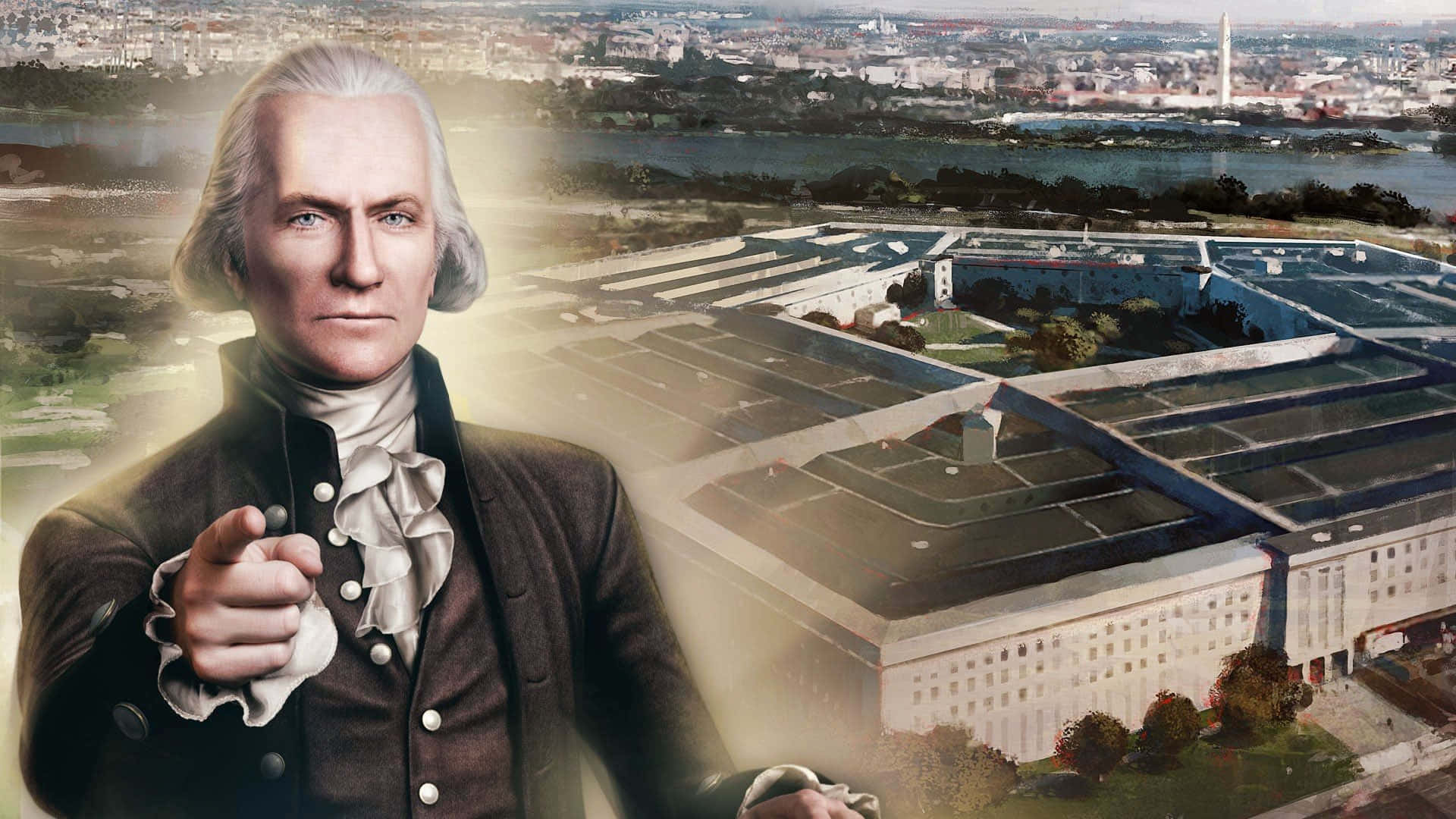 1920x1080 Civilization V Background George Washington Pentagon