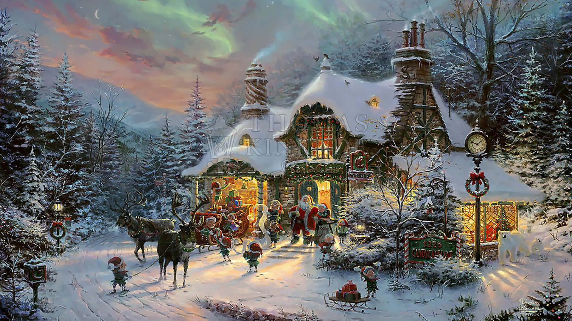 Celebrate the magic of Christmas with this stunning 1920x1080 HD wallpaper Wallpaper