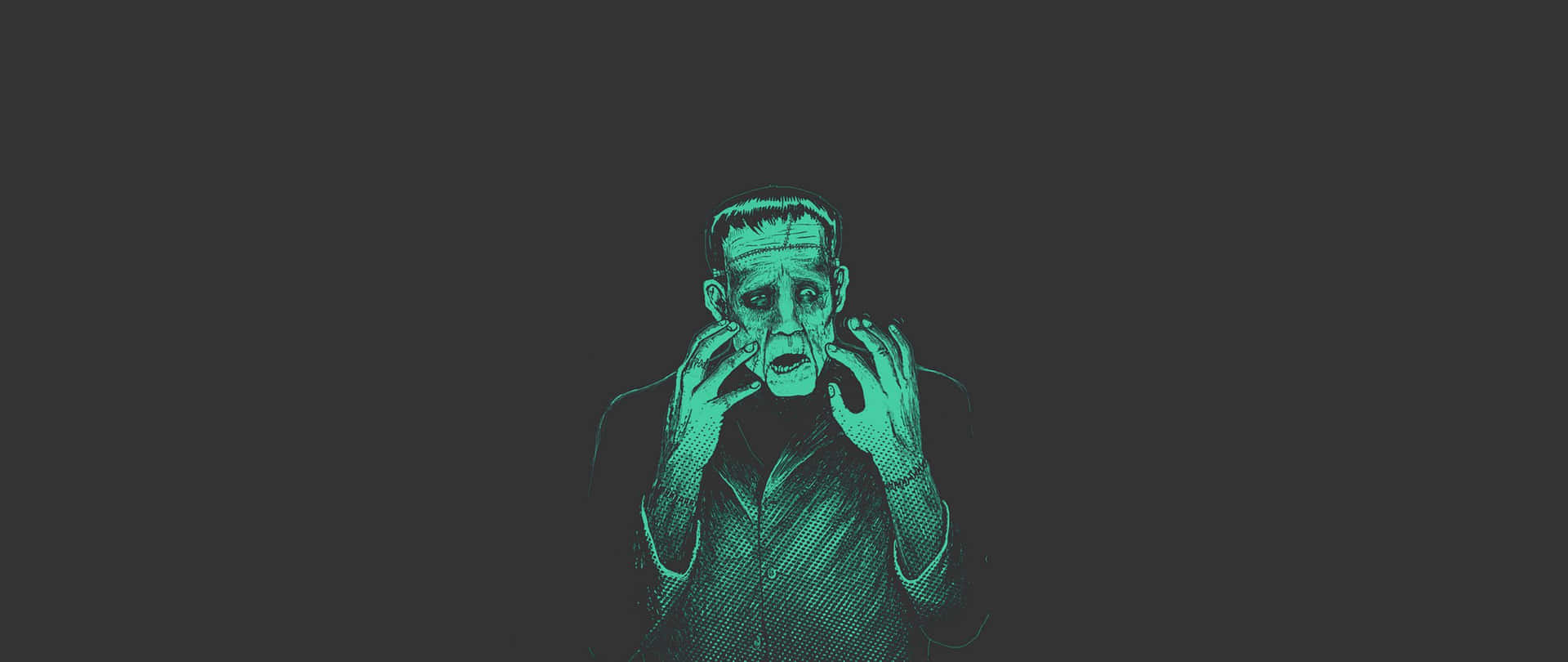 A Green Man With A Green Mask On His Face Wallpaper