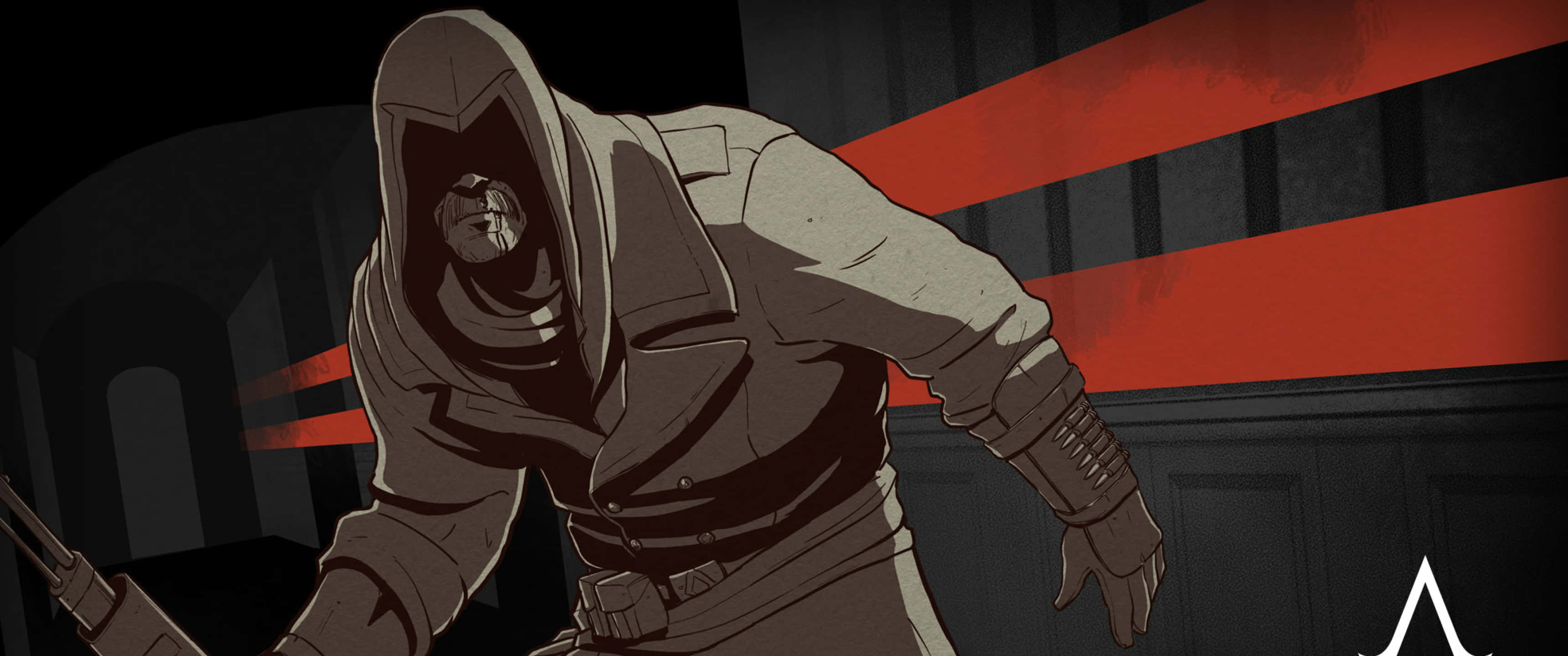 3440x1440p Assassin's Creed Odyssey Background Cartoon Animation Assassin