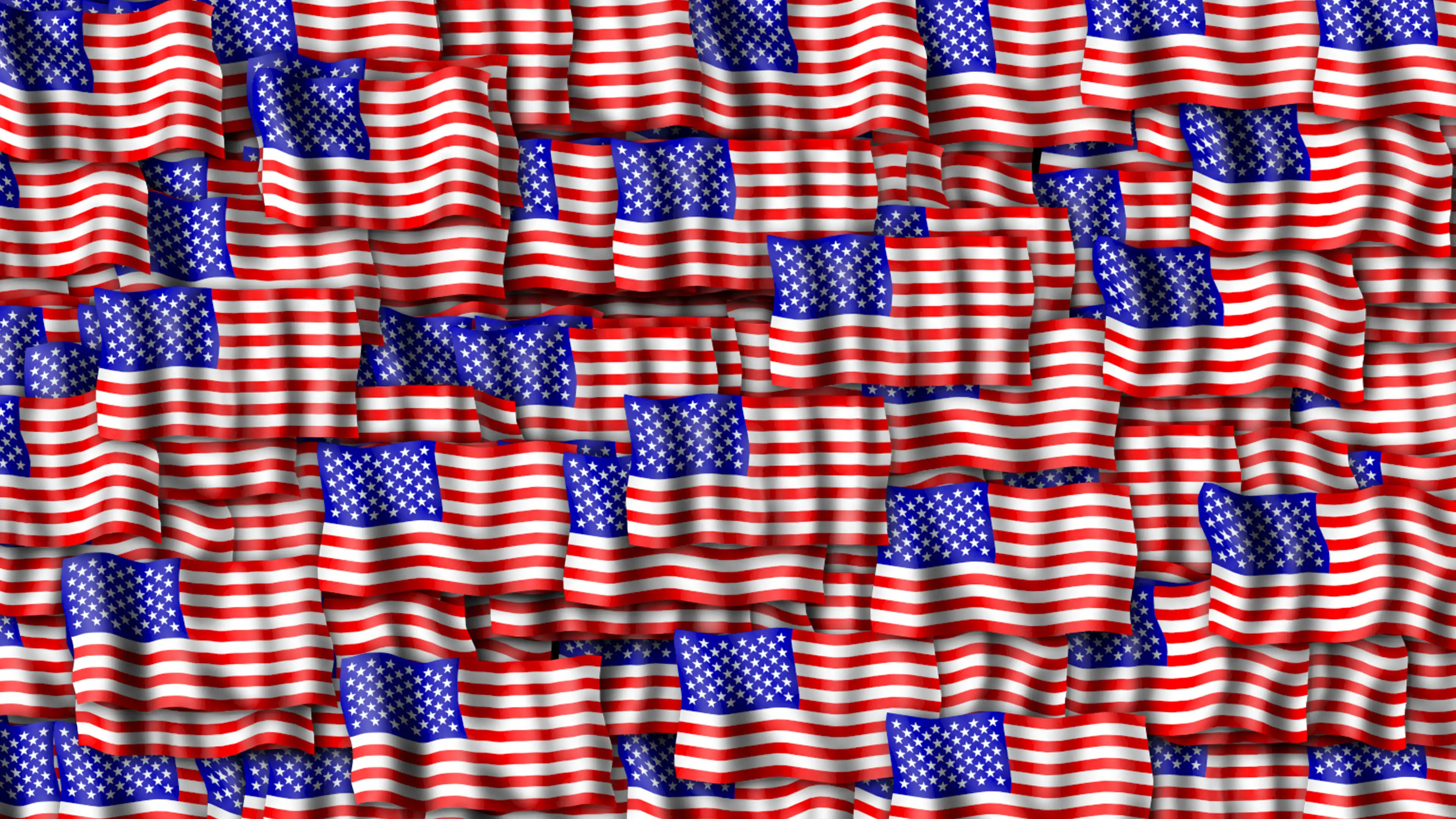 3D Waving American Flag HD Wallpaper