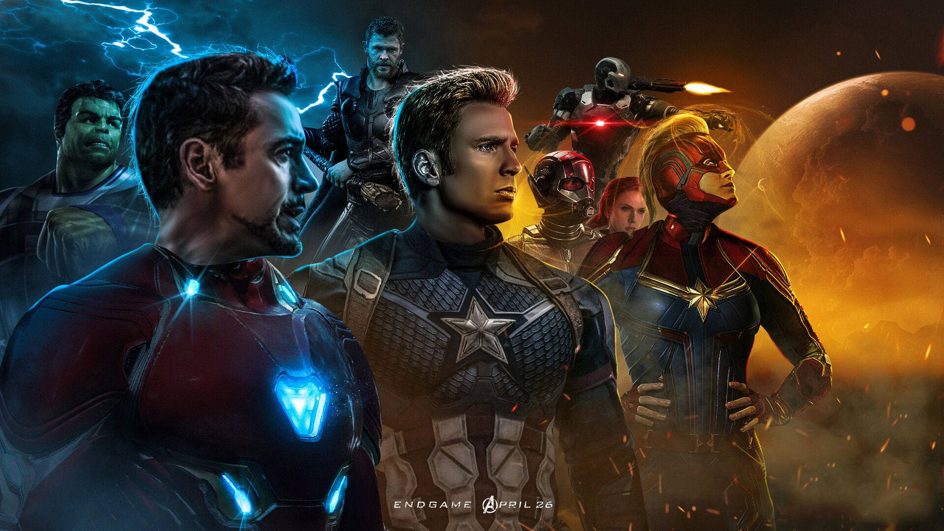 4k Avengers Endgame Digital Art Wallpaper