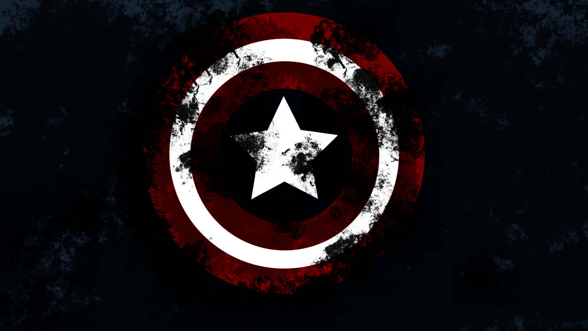 4k Captain America Shield Covered In Black Smoke Wallpaper