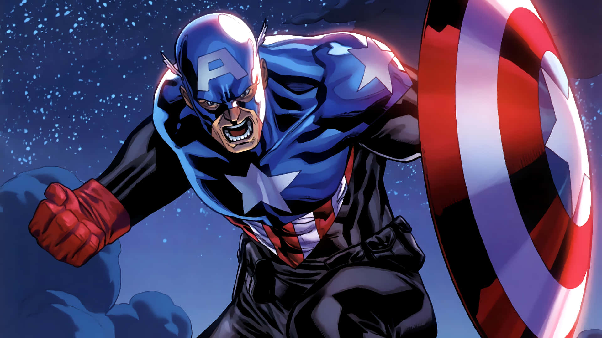 4k Captain America Angry Wallpaper