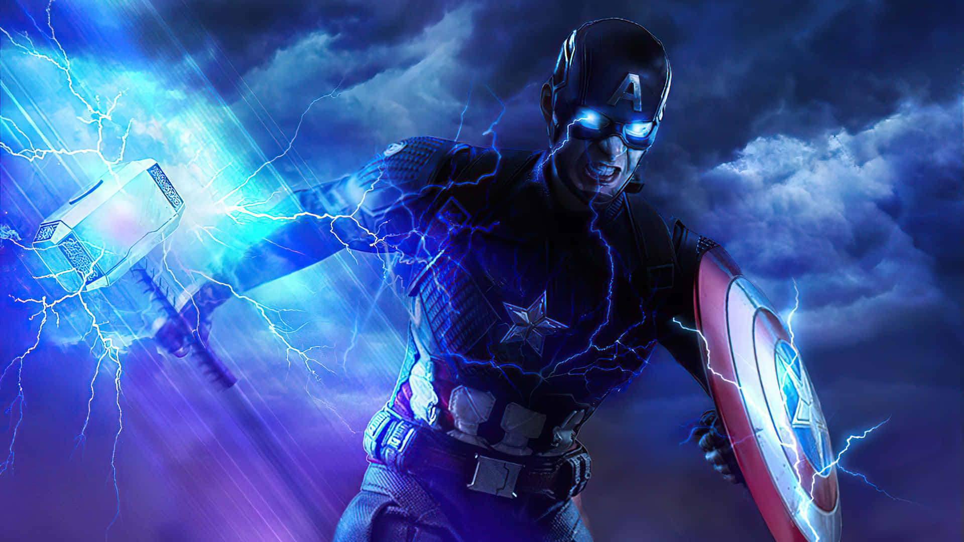 Captain America Brings The Fight To 4K Wallpaper