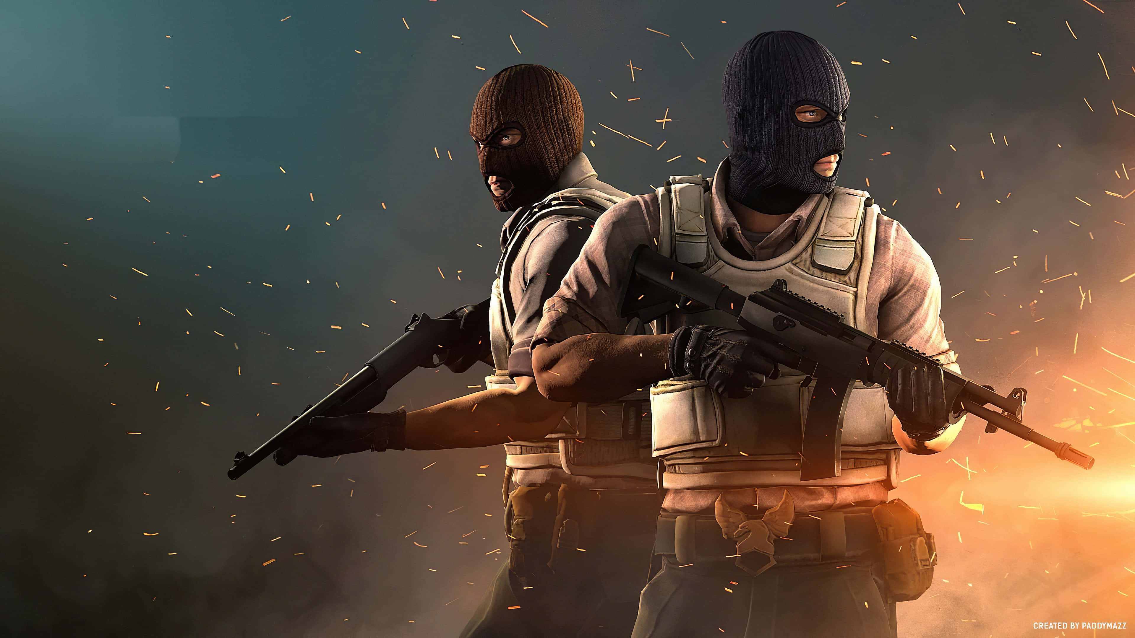 4k Counter-strike Global Offensive Background Two Terrorists
