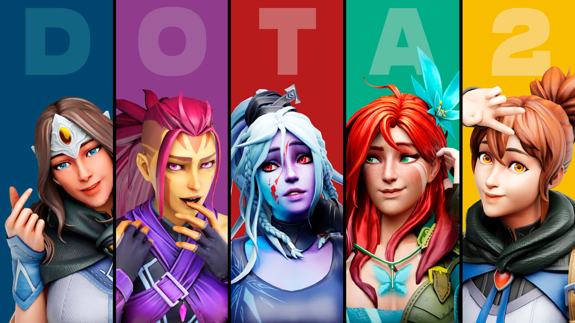 4k Dota 2 Background Poster Colors