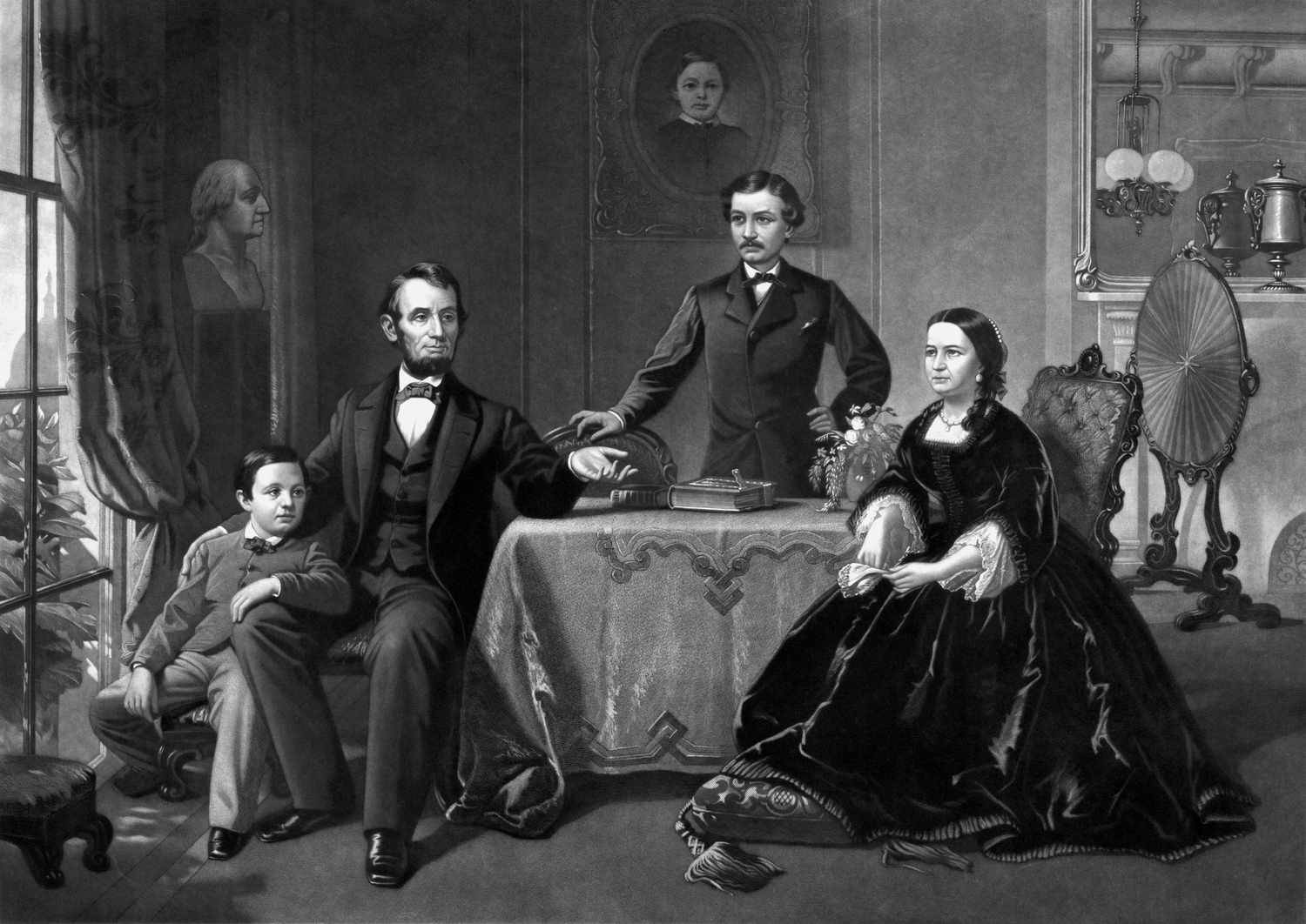 Abraham Lincoln And His Family Wallpaper