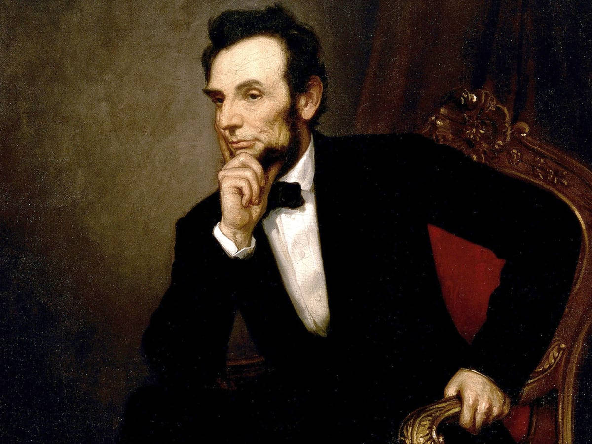 "Distinguished Abraham Lincoln Portrait" Wallpaper