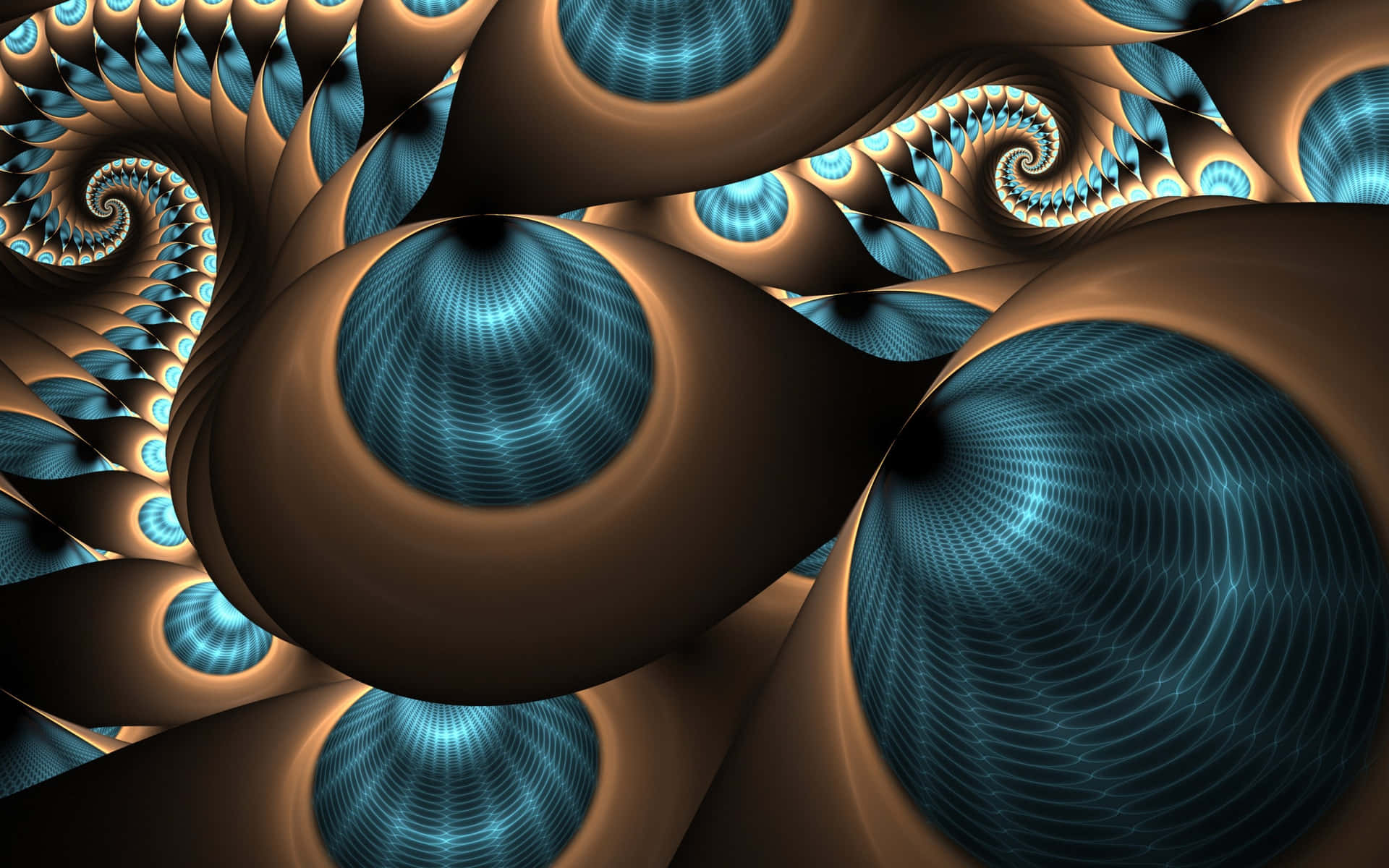 Caption: Enigmatic Swirls in Abstract Art