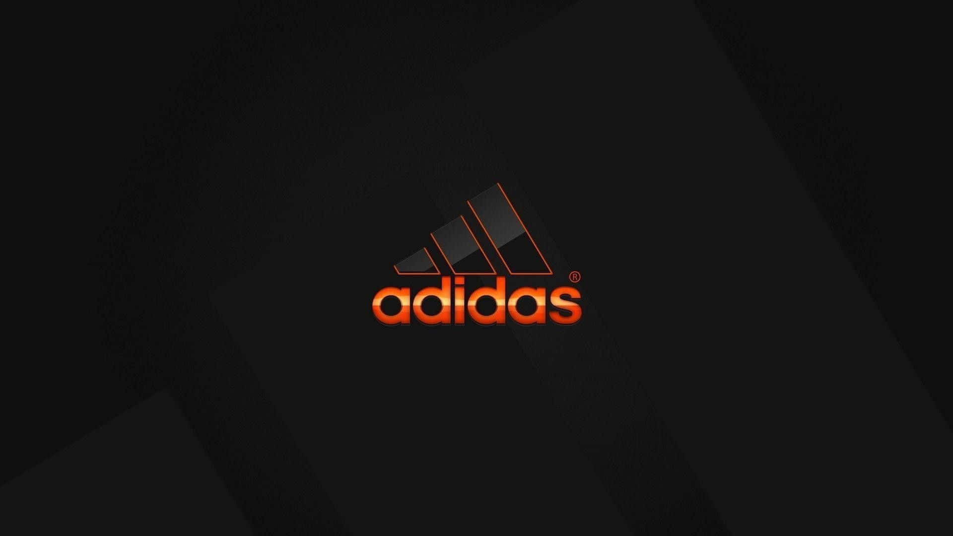Adidas Logo On A Black Background