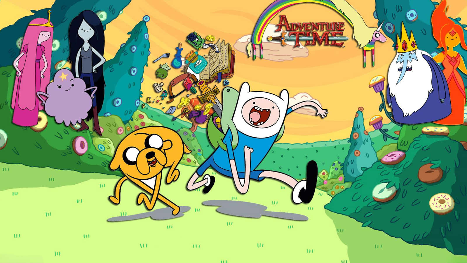 'Explore a magical world with Finn and Jake.'