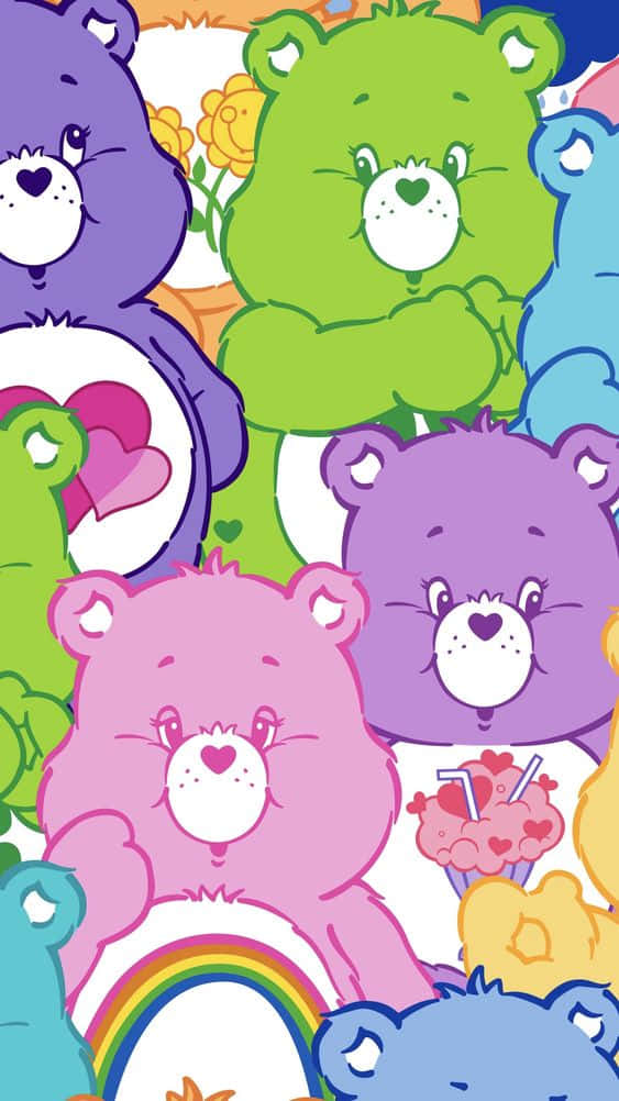 Aesthetic Care Bear Colorful Bears Wallpaper