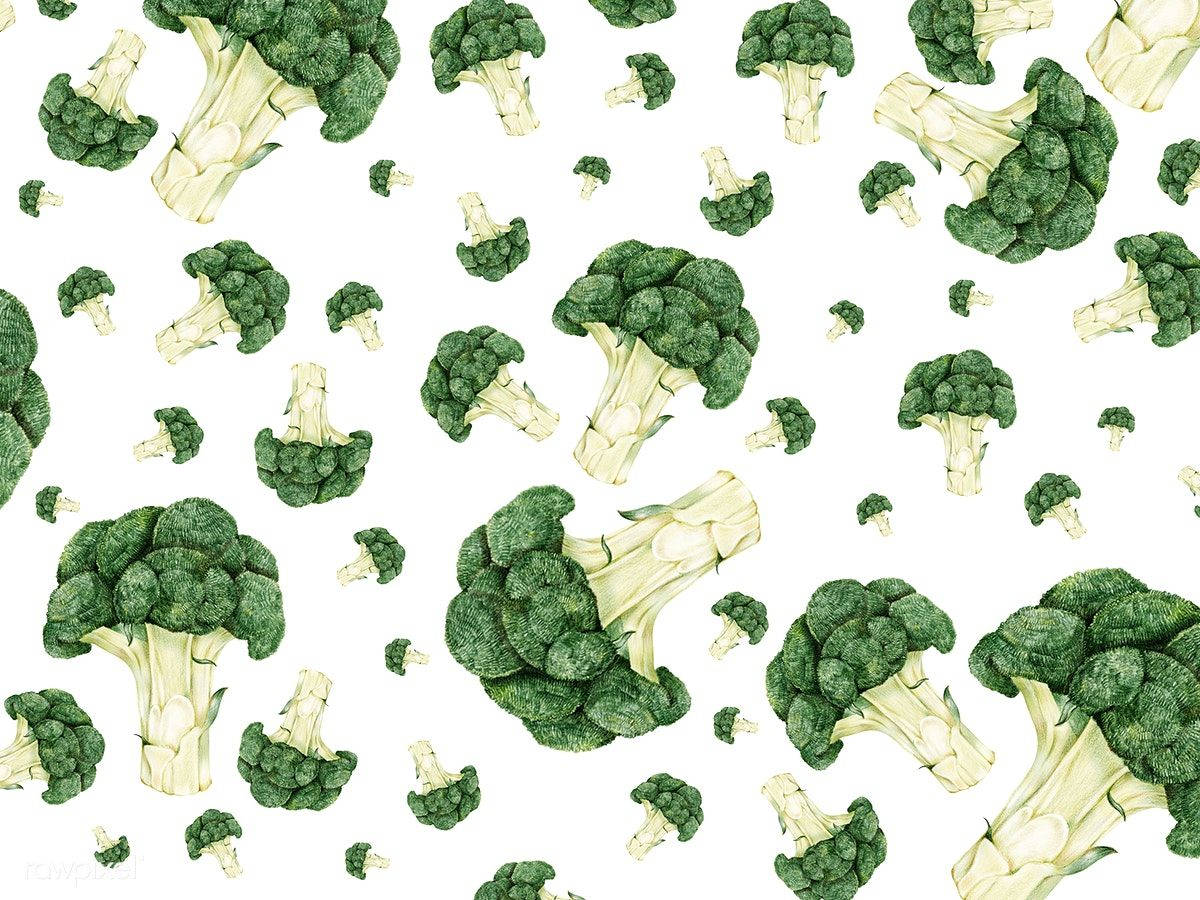 Aesthetic Green Broccoli Wallpaper