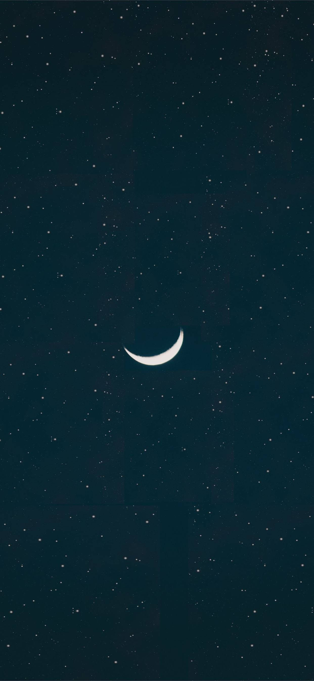 Aesthetic iPhone X Crescent Moon Wallpaper