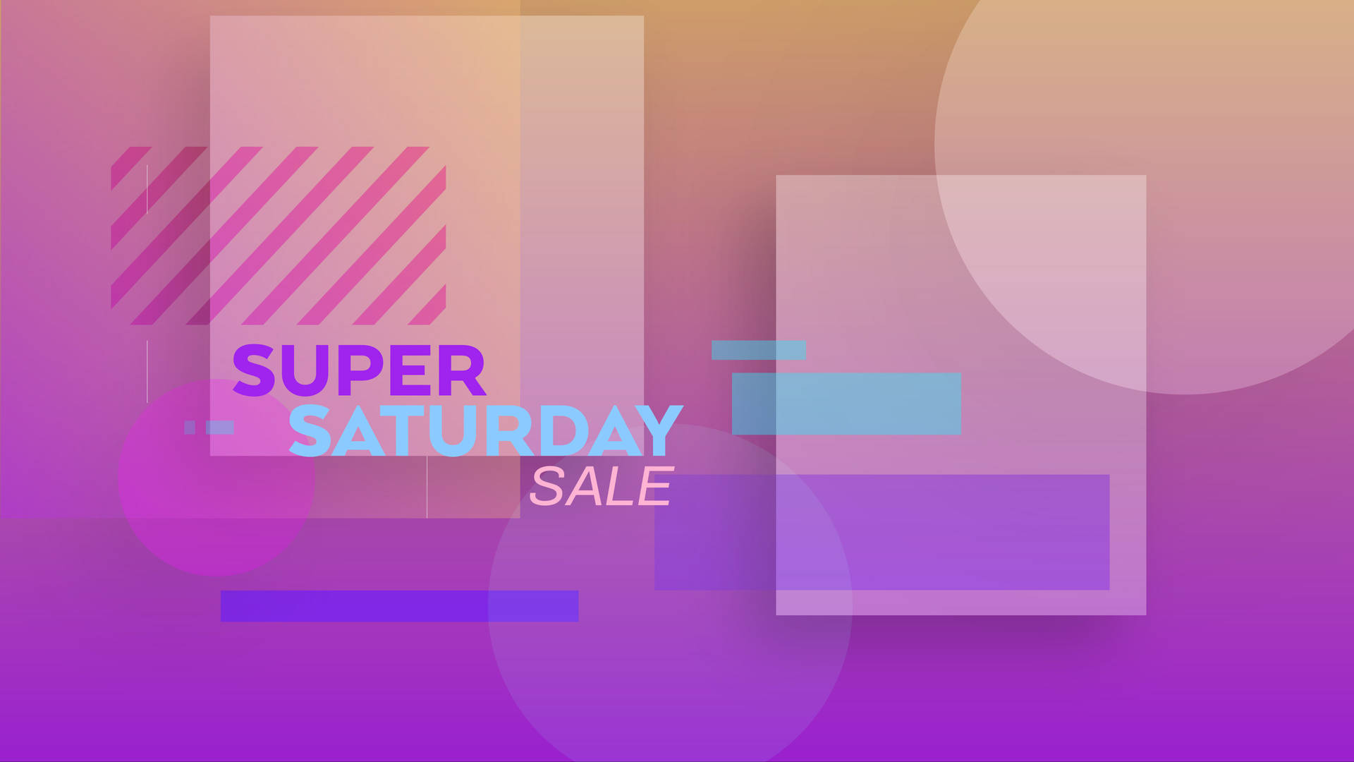 Aesthetic Purple Super Saturday Sale Wallpaper