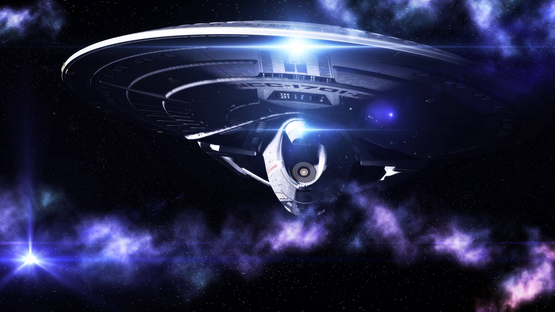 Explore the Final Frontier with a Starship Wallpaper