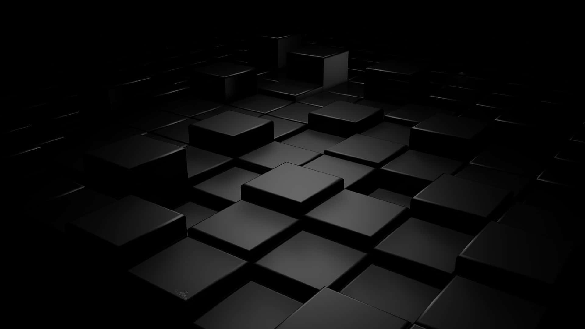 Merging 3d Cubes All Black Background