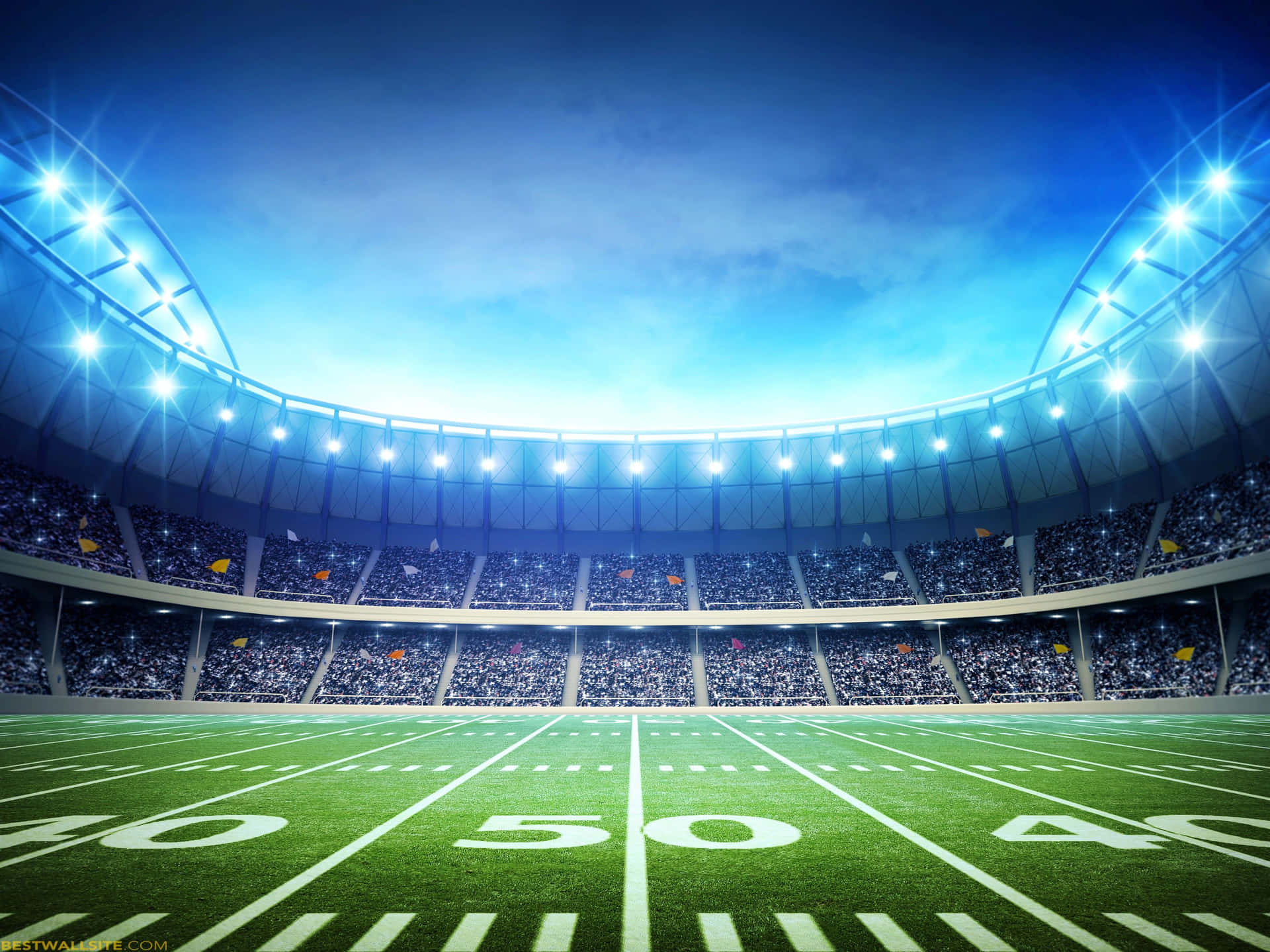 American Football Field Stadium Wallpaper