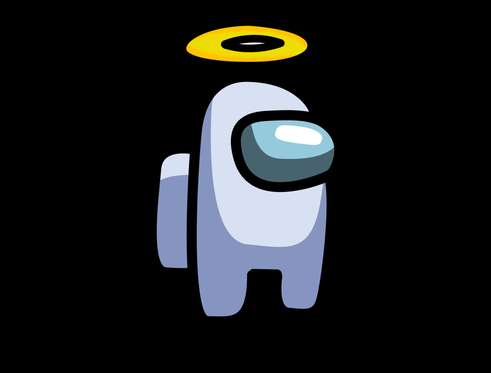 A Cartoon Astronaut With A Halo On His Head Wallpaper