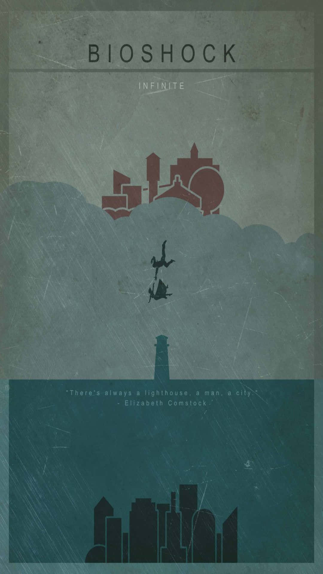 Android Bioshock Infinite Background Minimalist Poster Design