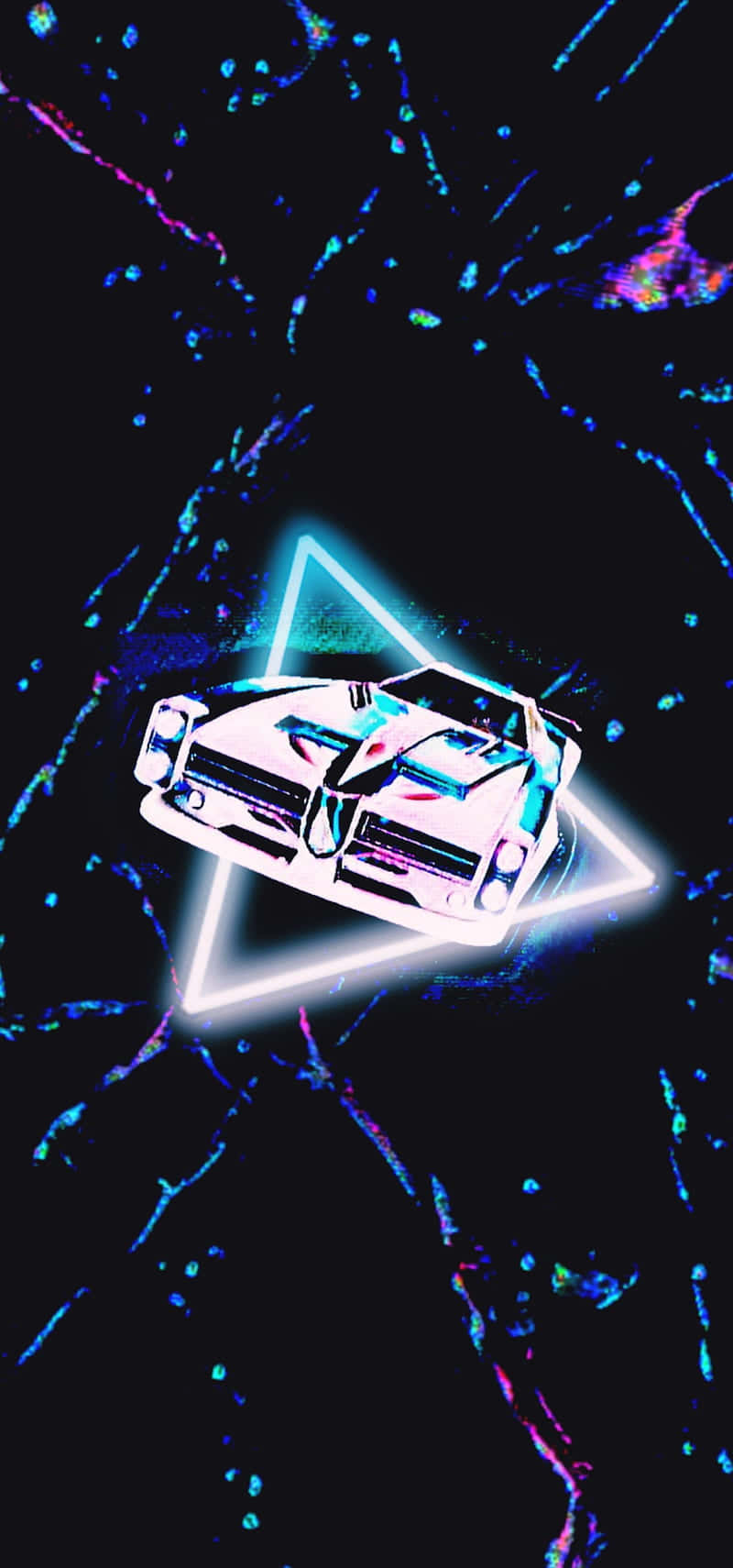 Android Rocket League Neon Background Car Vector Art