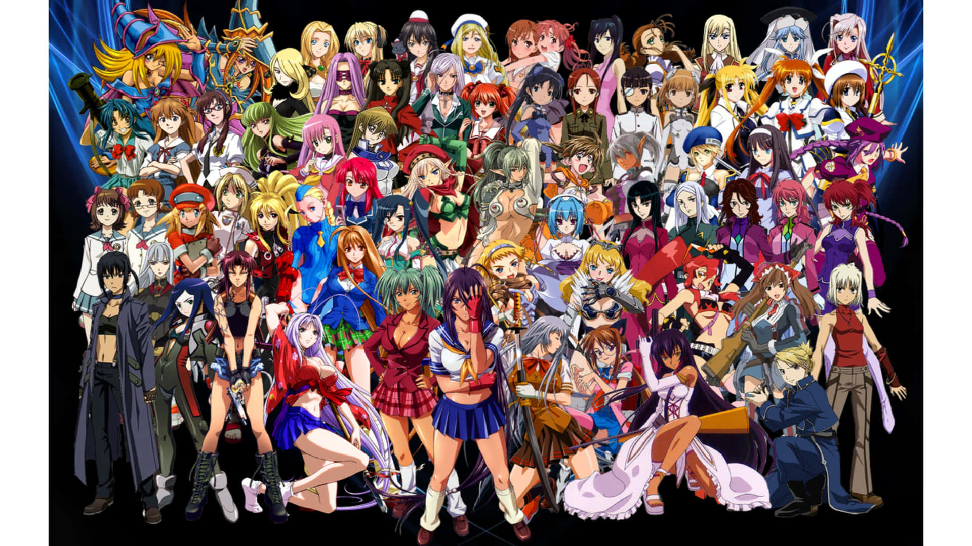 Anime All Characters Hd Group Pose Wallpaper