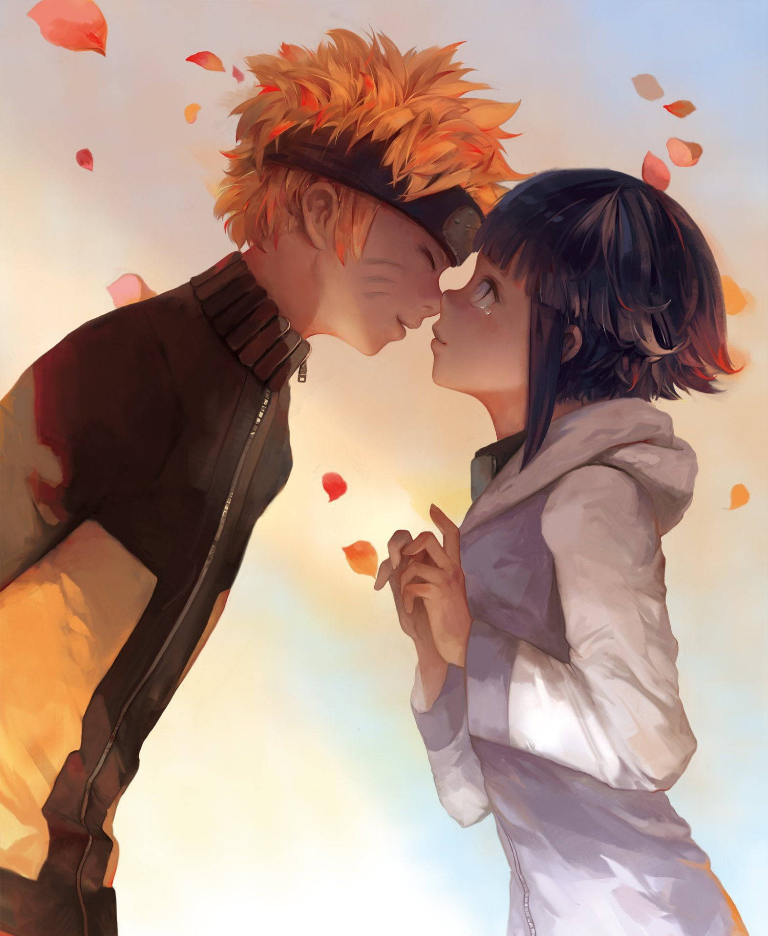 Anime Couple Kiss From Naruto Shippuden Wallpaper