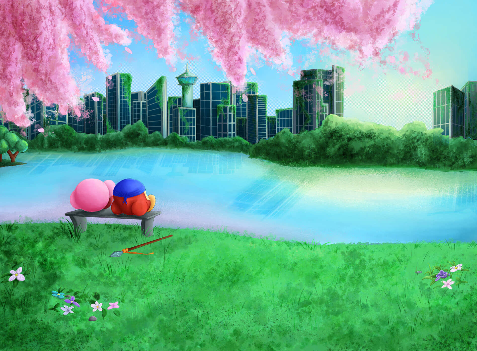 Anime Park Kirby Background