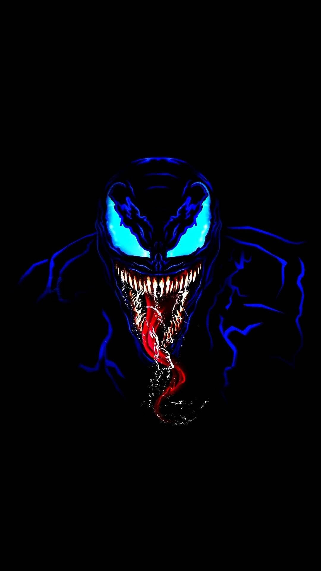Caption: "Venom's Fury - Exclusive iPhone Wallpaper" Wallpaper