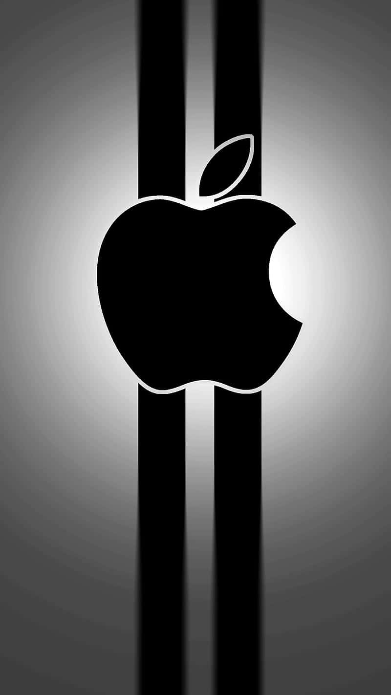 Apple iPhone X with Simplistic Lines Wallpaper