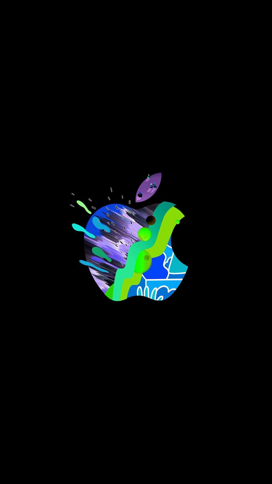 Apple Logo Art iPhone XS Wallpaper