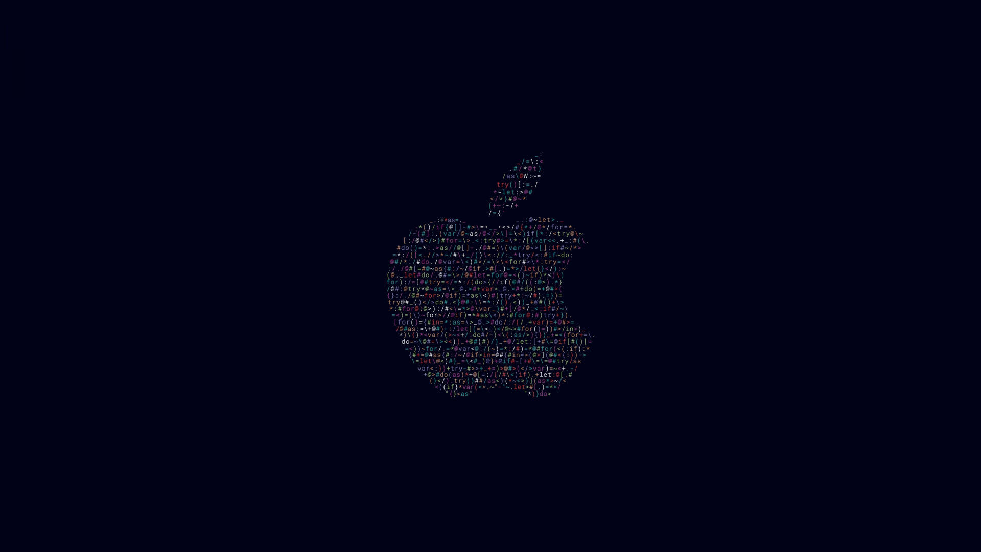 The iconic Apple logo illuminated with vibrant gradients. Wallpaper