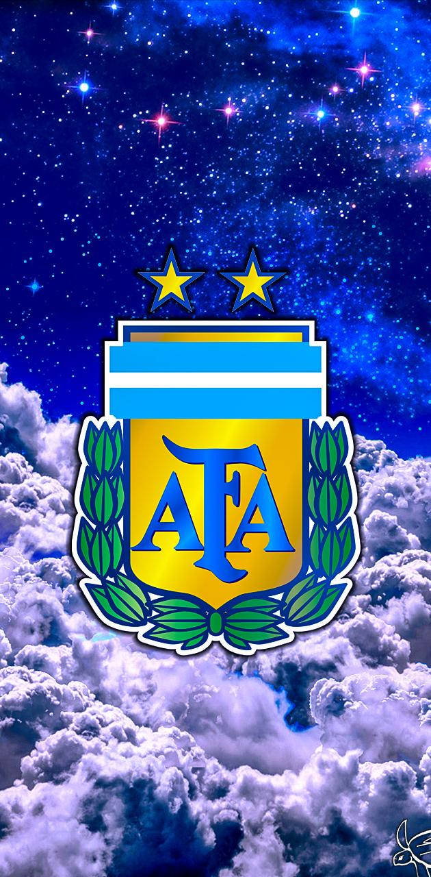 Argentina National Football Team Emblem In Sky Wallpaper
