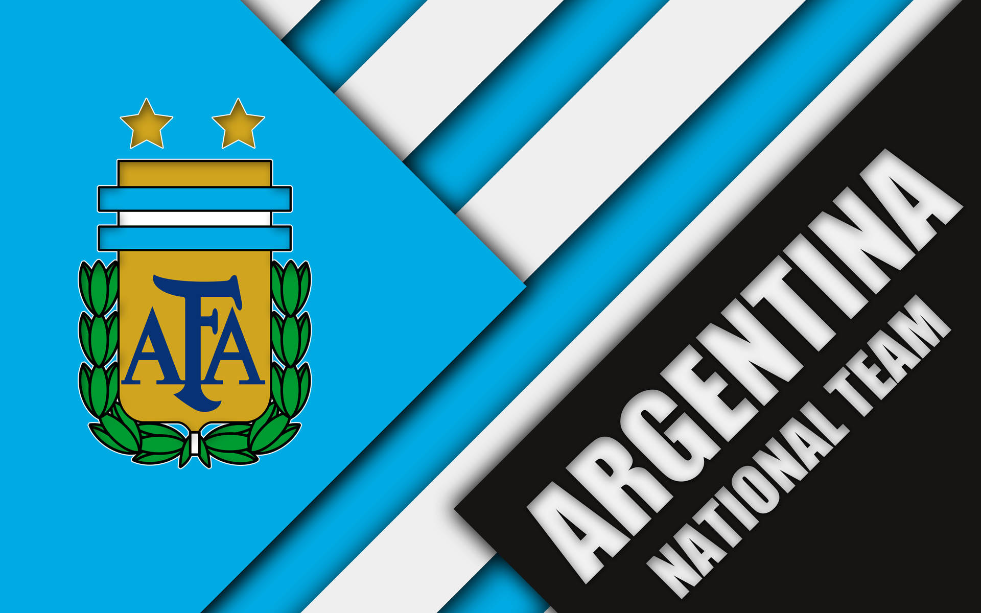 Argentina National Football Team Flag Colors Wallpaper