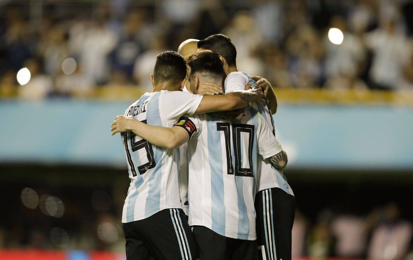Argentina National Football Team Huddled Wallpaper