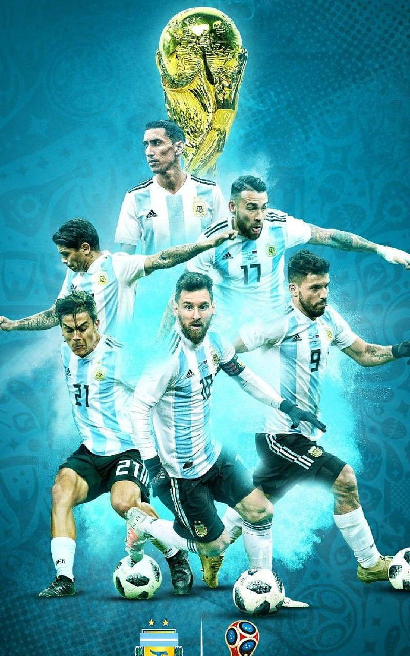 Argentina National Football Team Trophy Art Wallpaper