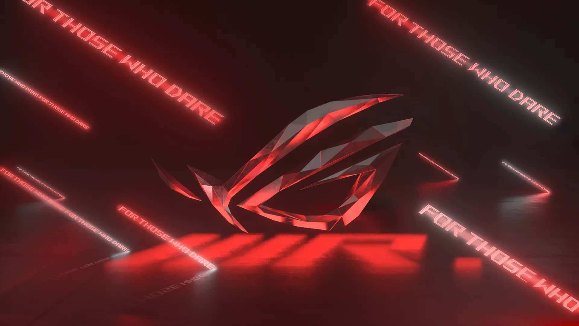 Asus Rog Logo In Red And Black