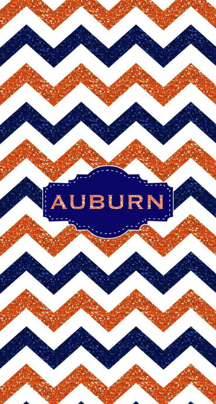 Auburn Football Zig-Zag Wallpaper