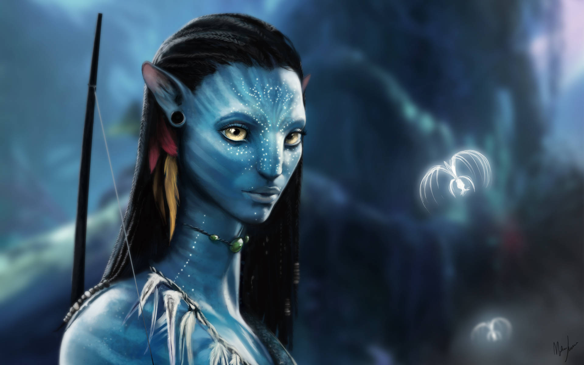 Avatar Fanart Of Neytiri In HD Wallpaper