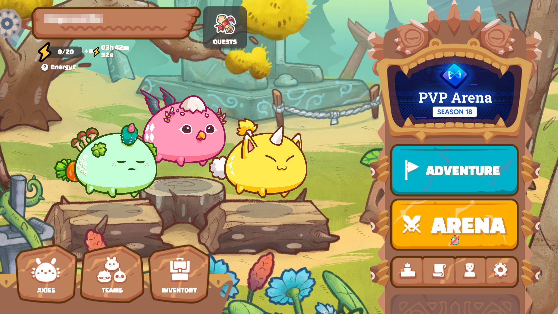 Axie Infinity Game Interface Wallpaper