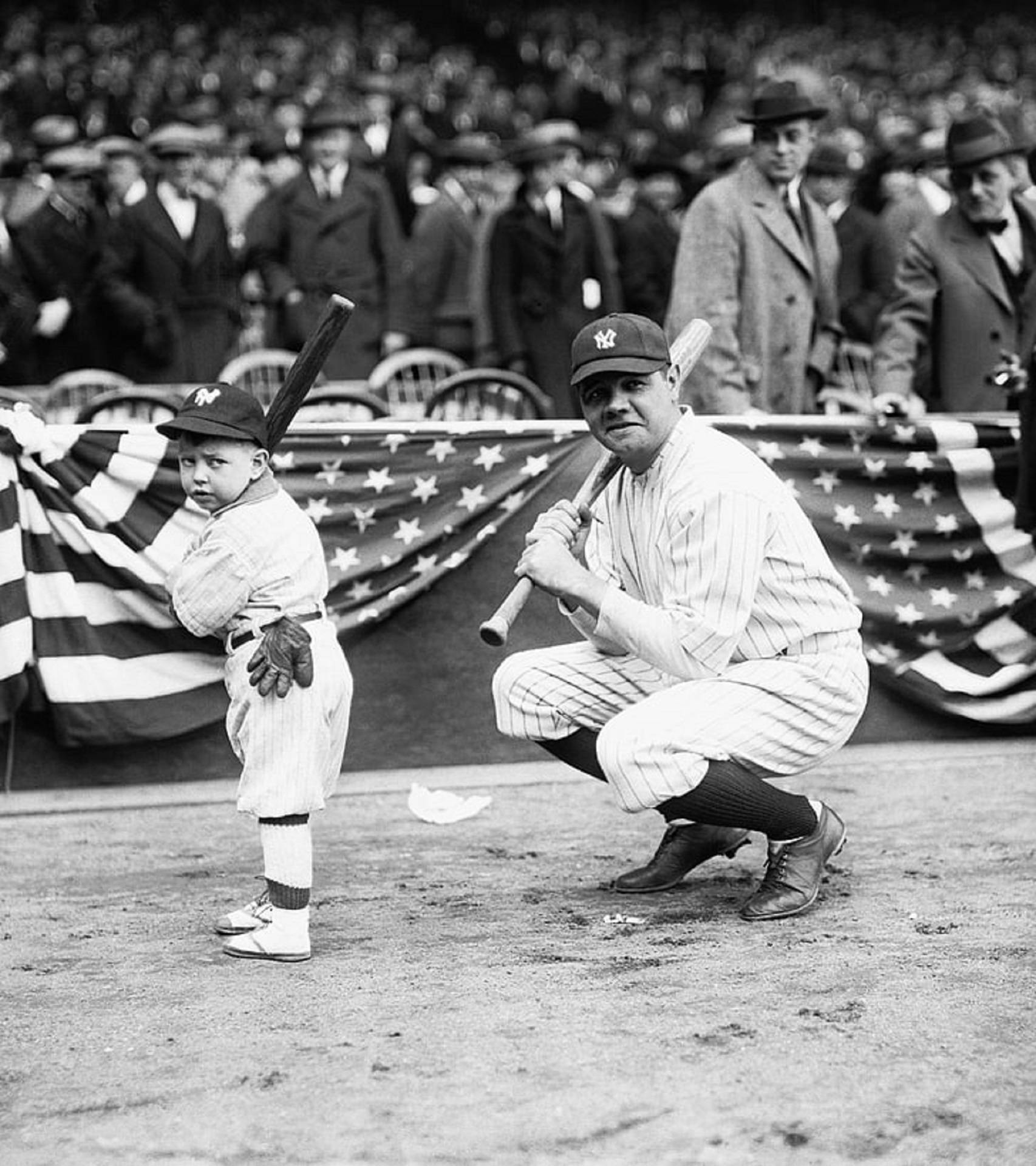 Babe Ruth And Kid Wallpaper