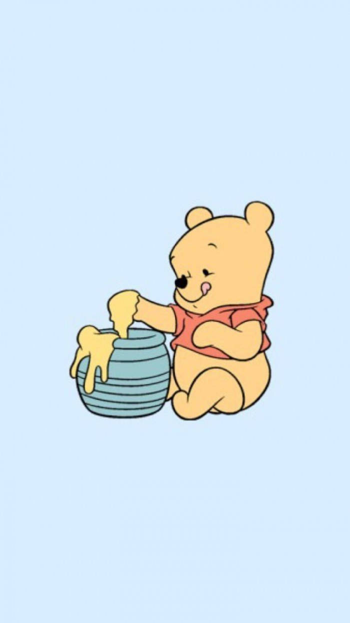 Baby Pooh Aesthetic Cartoon Disney Wallpaper