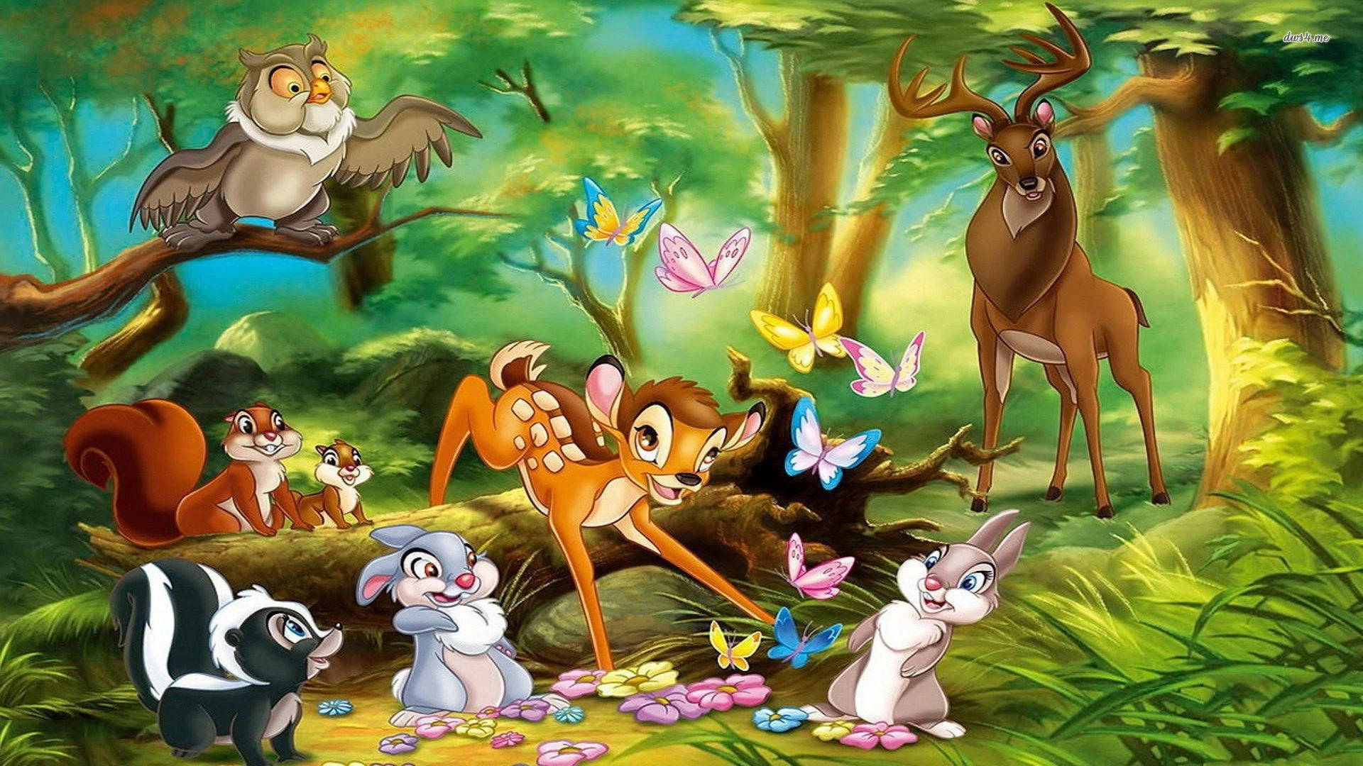 Bambi And The Animal Squad Wallpaper